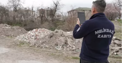 Melikgazi'dehafriyat vemoloz atığına ceza uyarısı